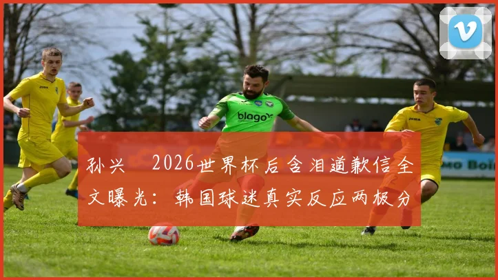 孙兴慜2026世界杯后含泪道歉信全文曝光：韩国球迷真实反应两极分化，未来之路何在？